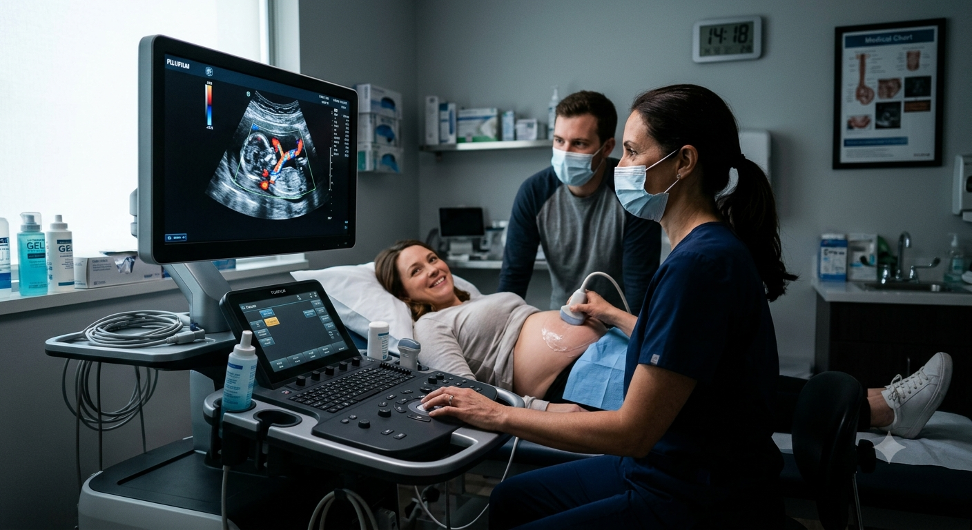 Ultrasonography with Colour Doppler